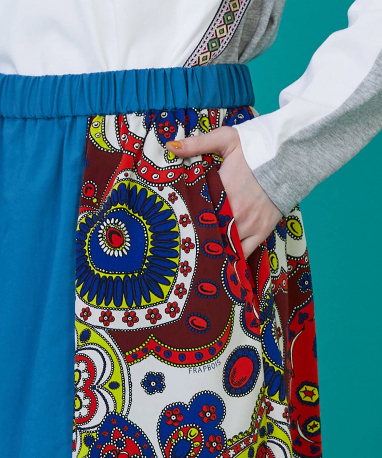 スカーフル（スカート） ブルー 1サイズ