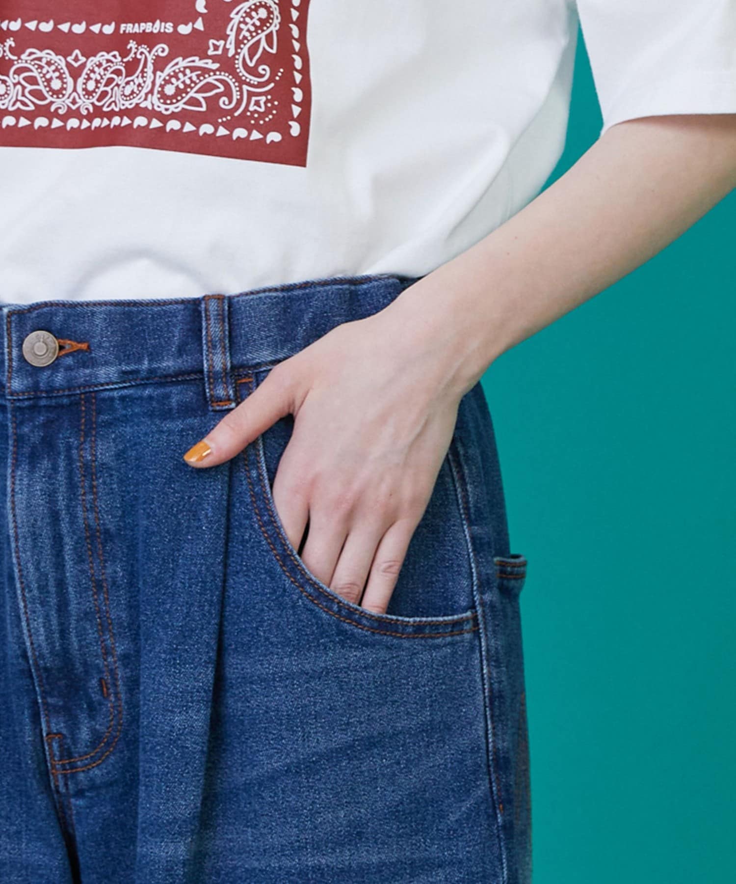 カーブデニム③（パンツ） ブルー 0サイズ