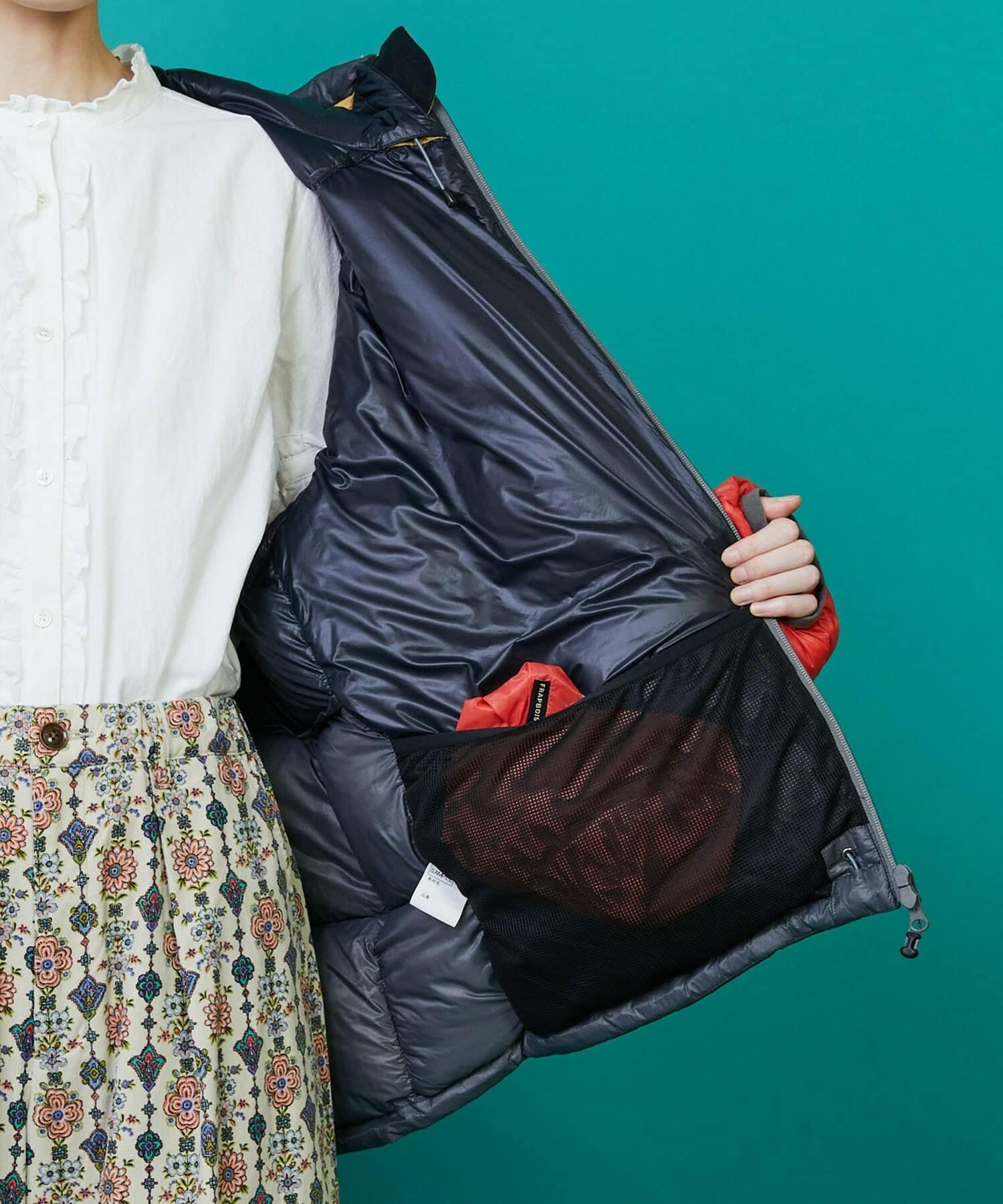 WILDTHINGS×FRAPBOIS 中綿ブルゾン マルチ Sサイズ