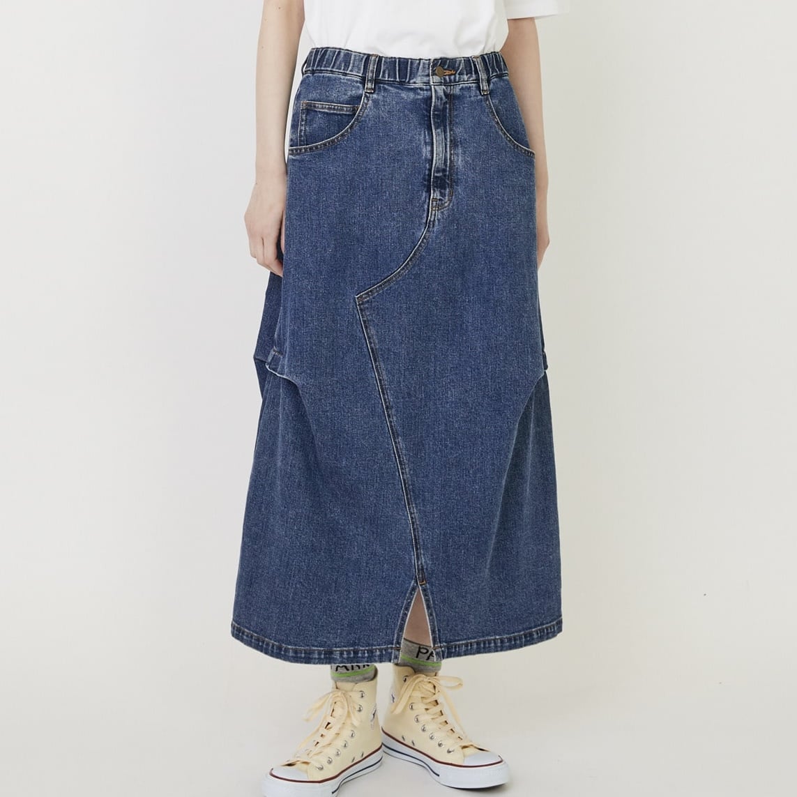 カーブデニム②(スカート) ケミカル 0サイズ