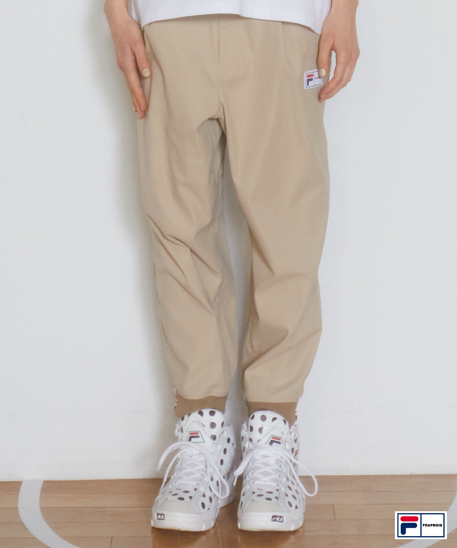 25年4月25日発売】FILA×FRAPBOIS パンツ(1サイズ ベージュ 25年4月25日発売】FILA×FRAPBOIS パンツ(1サイズ ベージュ