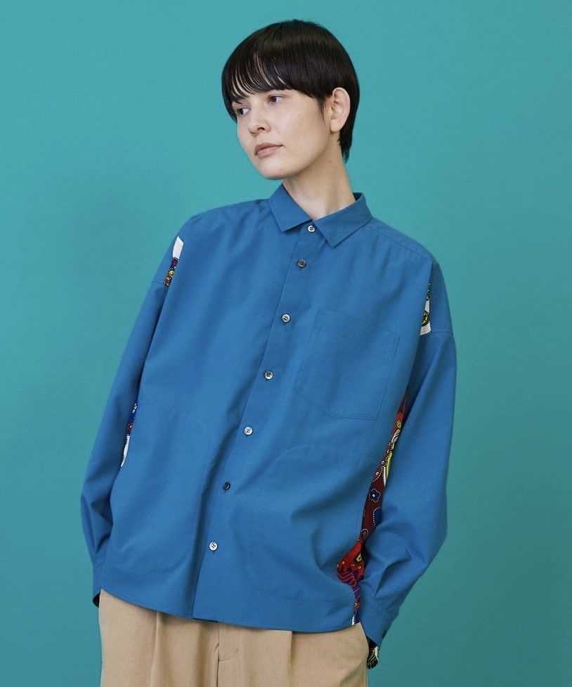 スカーフル（シャツ） ブルー 1サイズ