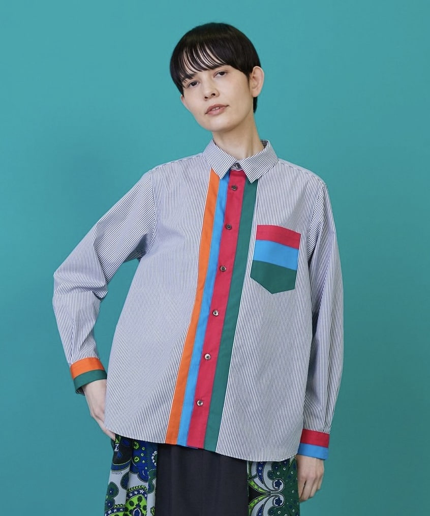 フロントシャツ ネイビースト 1サイズ