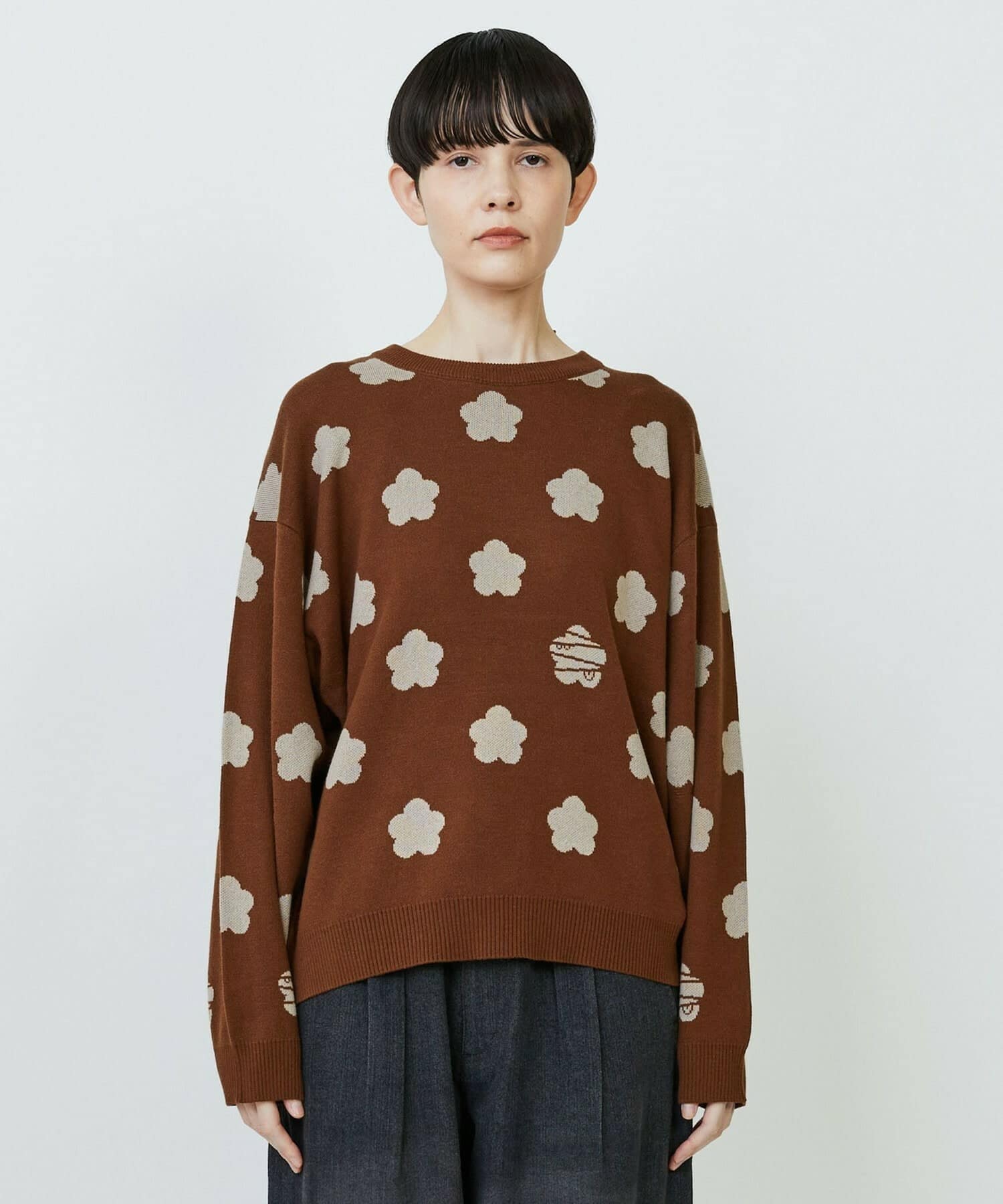 パークマークニット② ブラウン 1サイズ