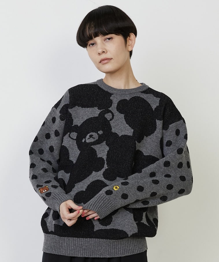 FRAPBOIS×Rilakkuma JQニット ブラック 1サイズ