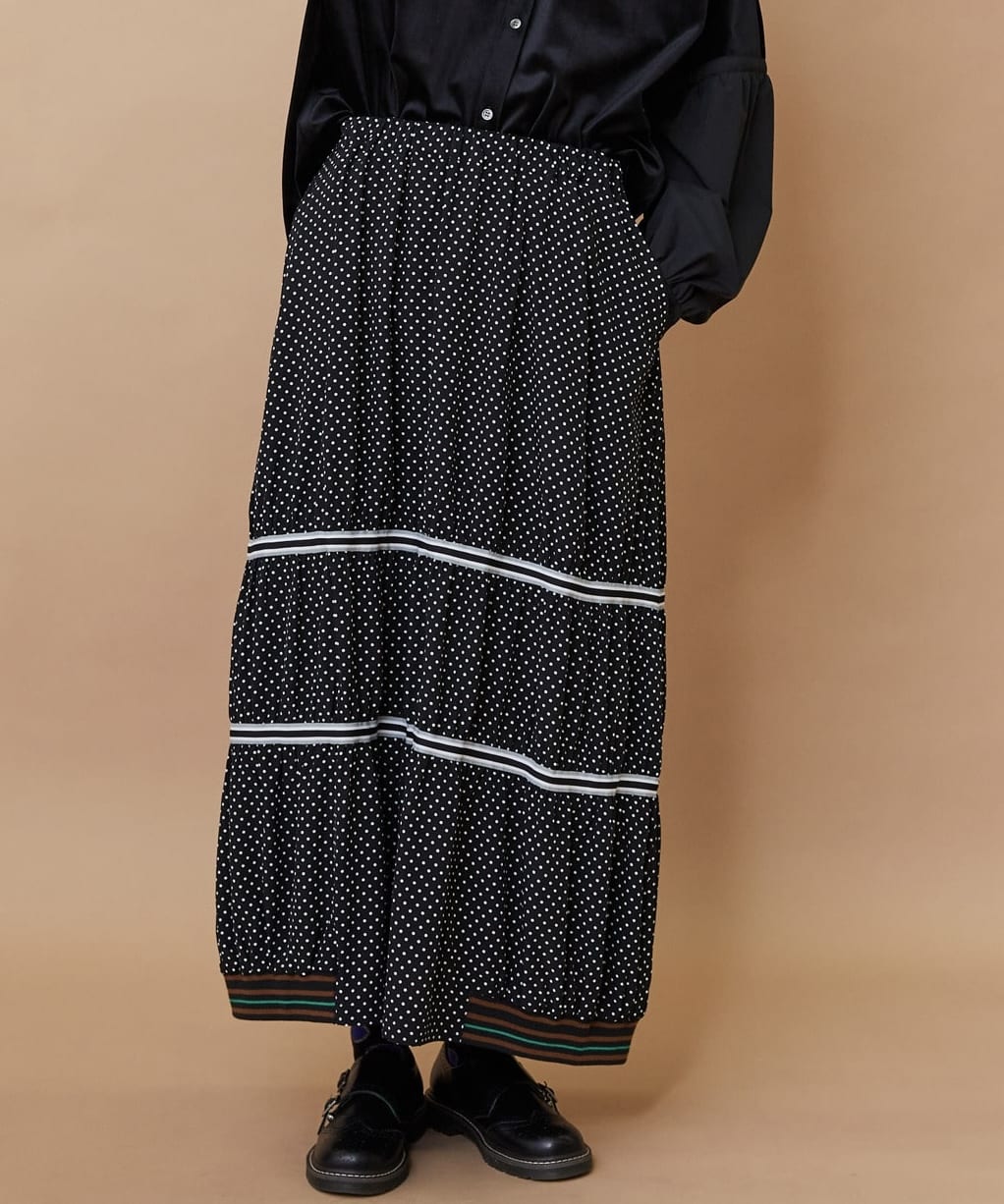 スプラッシュドット（スカート） ブラック 0サイズ