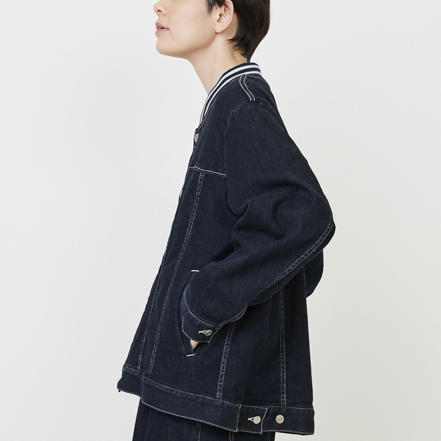 ムーブデニム(ジャケット) ネイビー 2サイズ