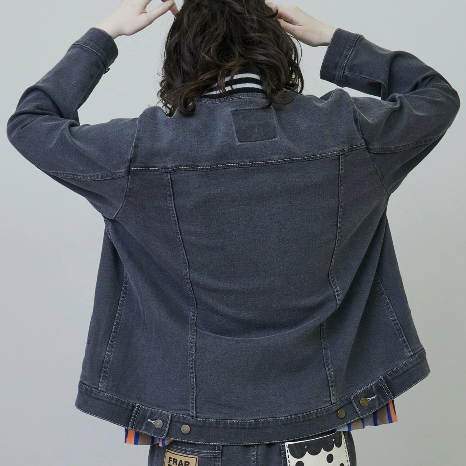ムーブデニム②（ジャケット） ネイビー 2サイズ
