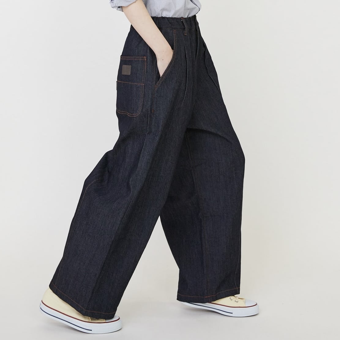 モーメントデニム サックス 0サイズ