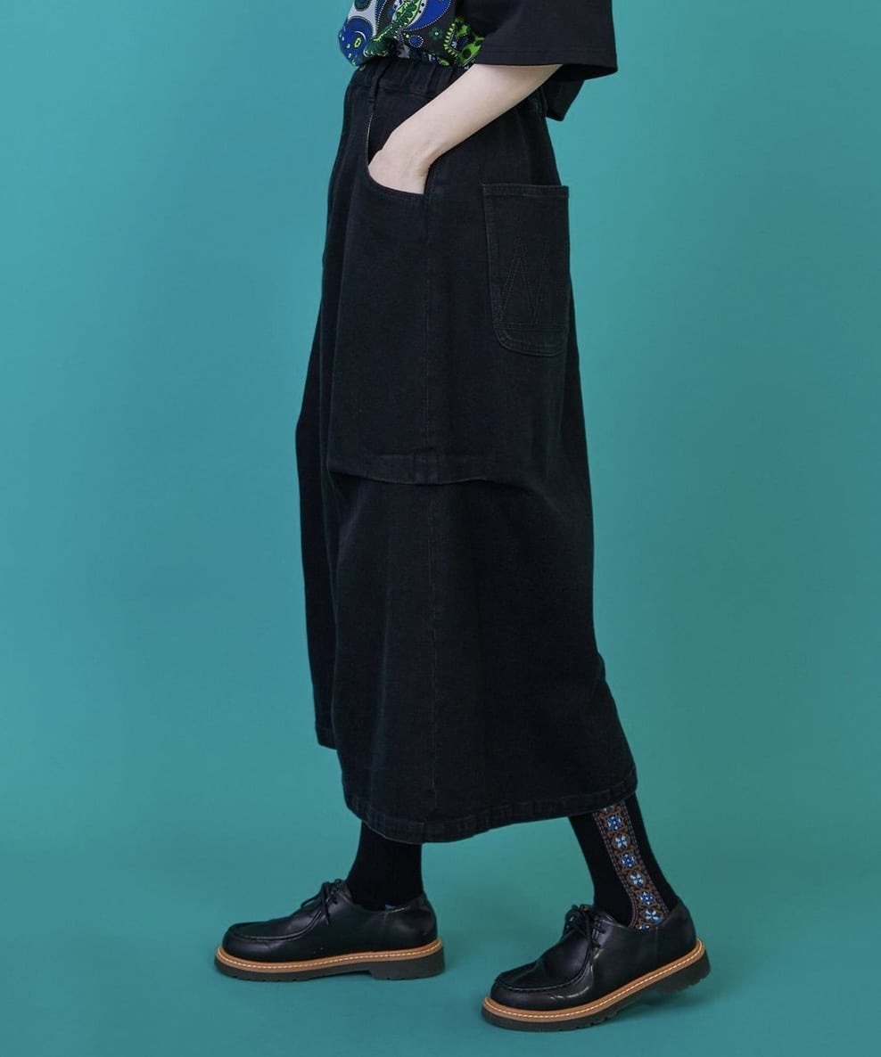 カーブデニム③（スカート） ブルー 0サイズ