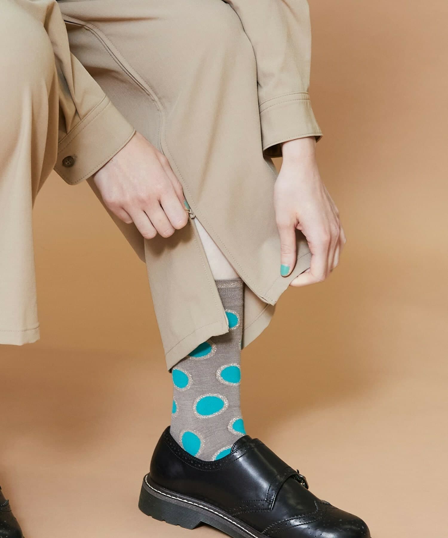 T/Rギャバ ベージュ 1サイズ