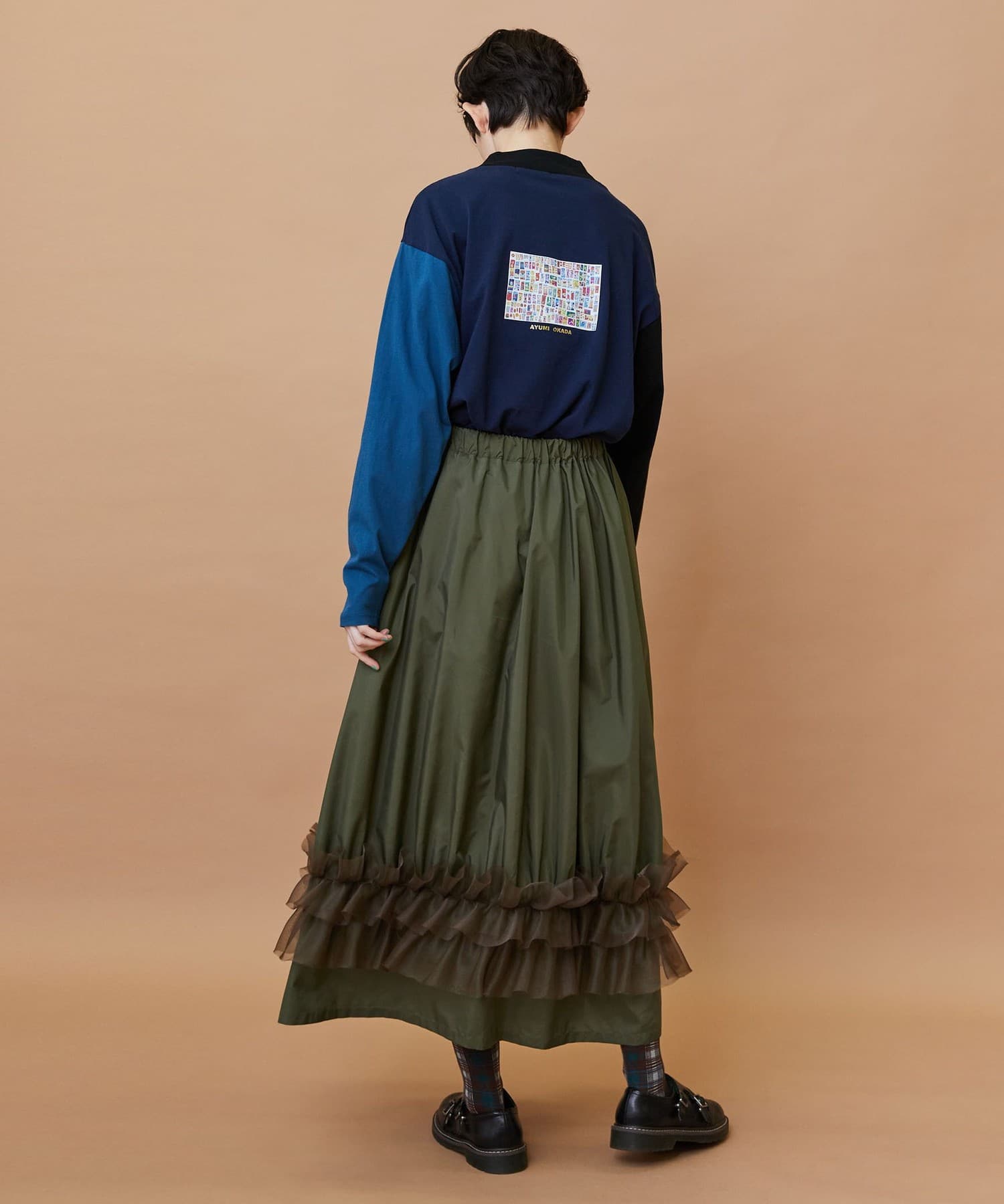 ブーケスカート カーキ 1サイズ