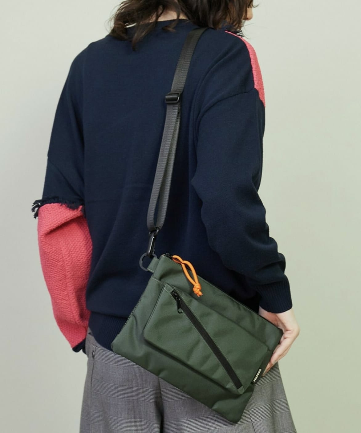 フラップサコッシュ ブラック Fサイズ