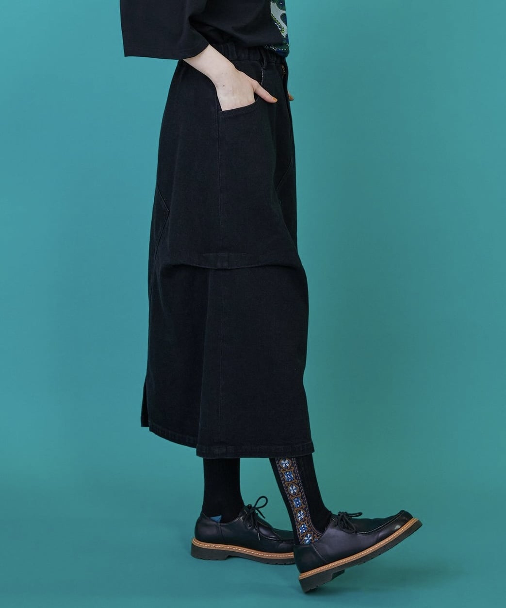 カーブデニム③（スカート） ブルー 0サイズ