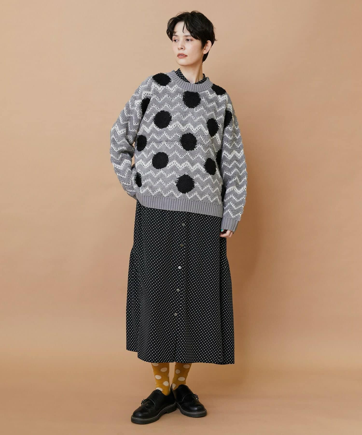 スプラッシュドット（ワンピース） ネイビー 0サイズ