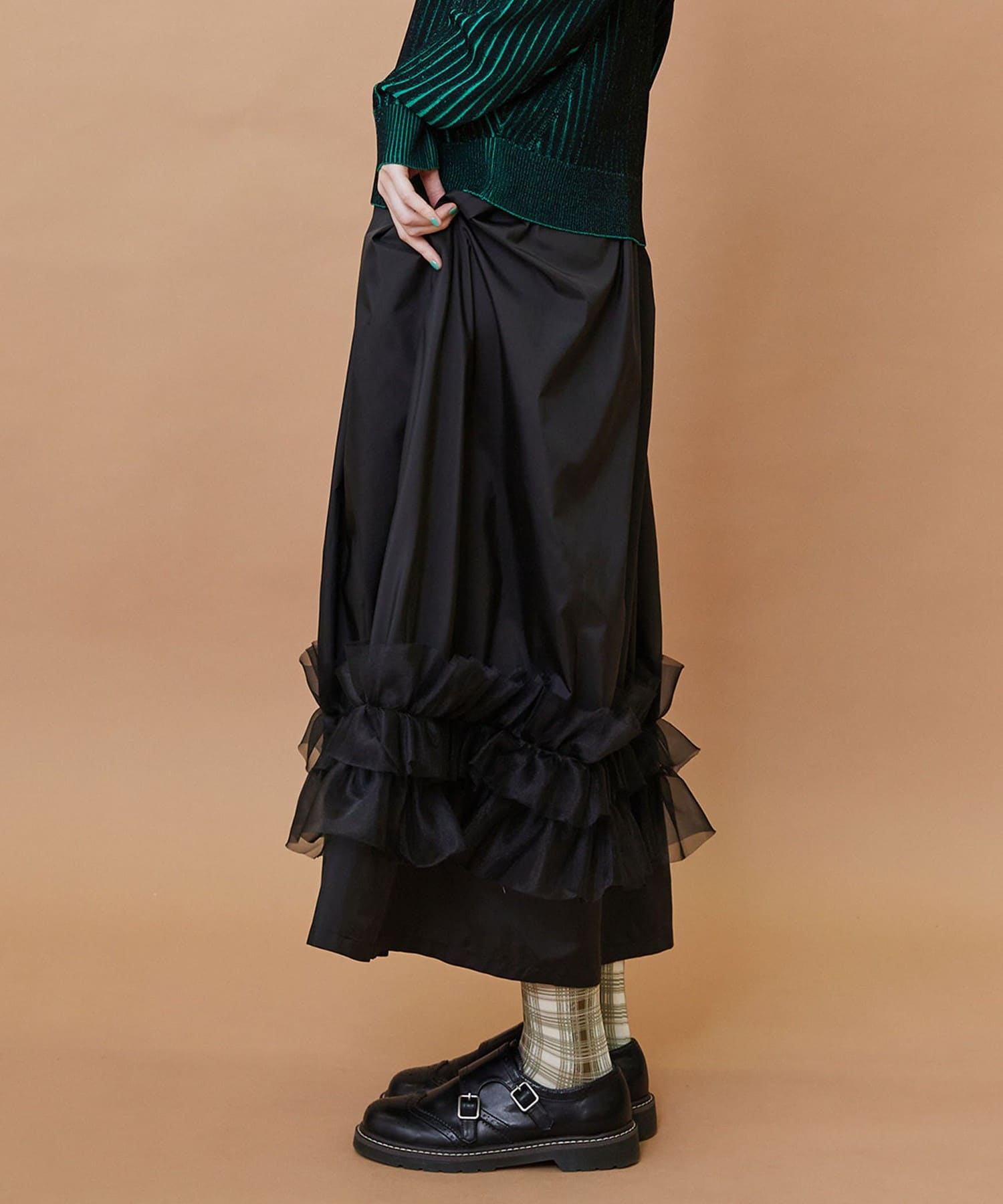 ブーケスカート カーキ 1サイズ