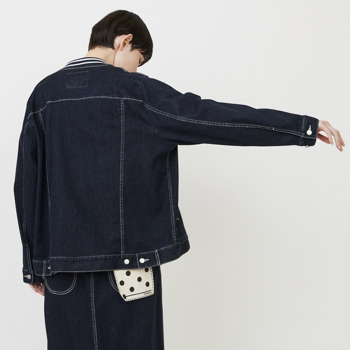 ムーブデニム(ジャケット) ネイビー 2サイズ