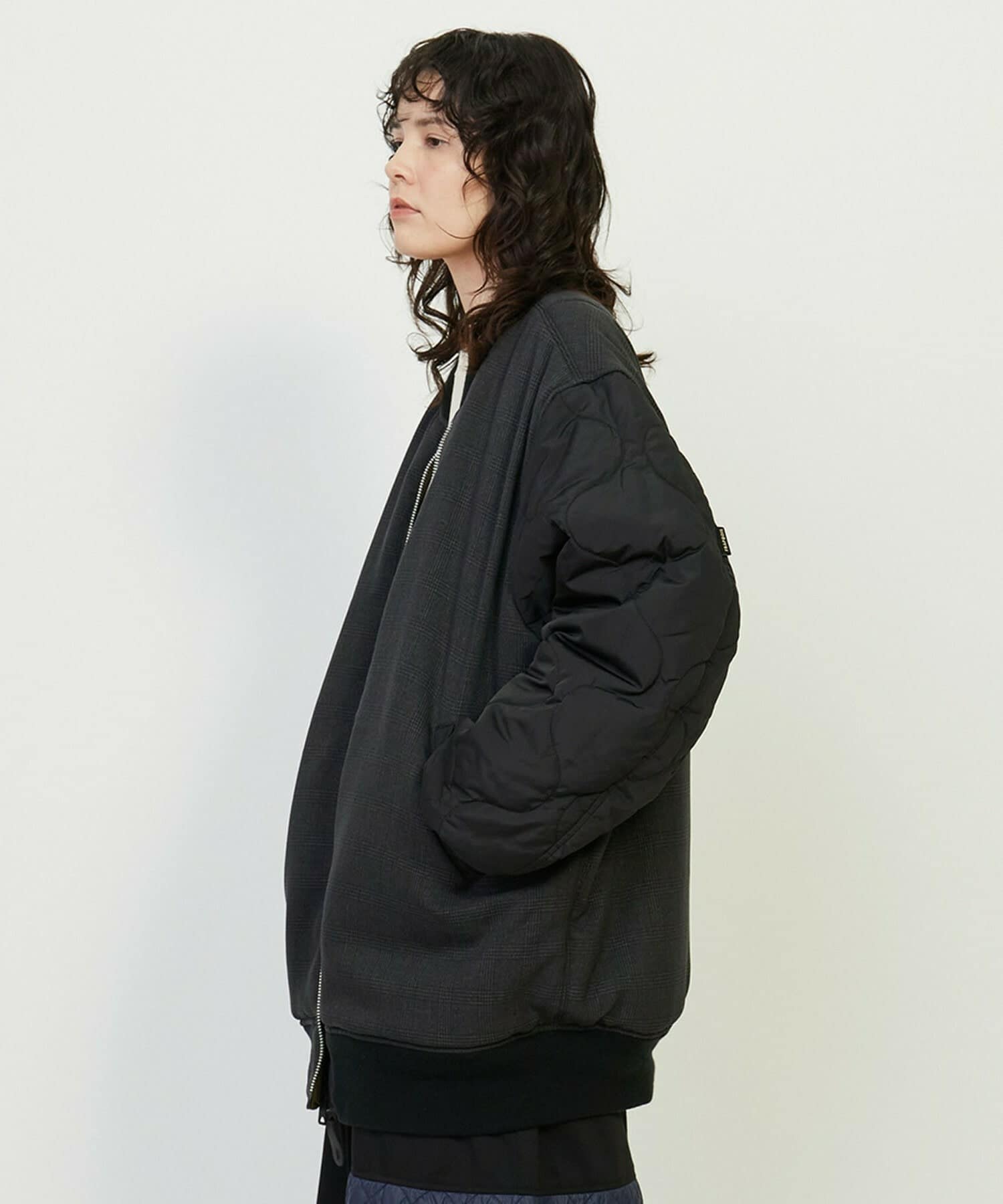 ALPHA × FRAPBOIS ジャケット オリーブ×ブラック Sサイズ