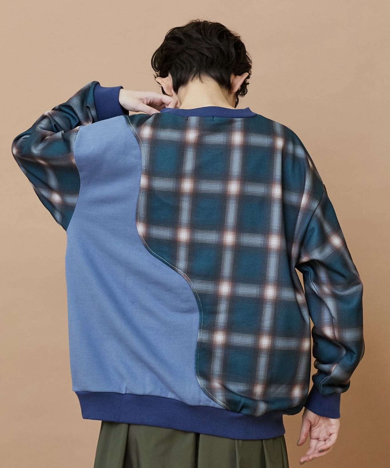 ハーフオンブレー ベージュ×イエロー 1サイズ