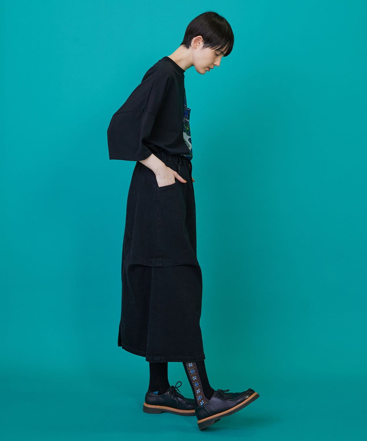 カーブデニム③（スカート） ブルー 0サイズ