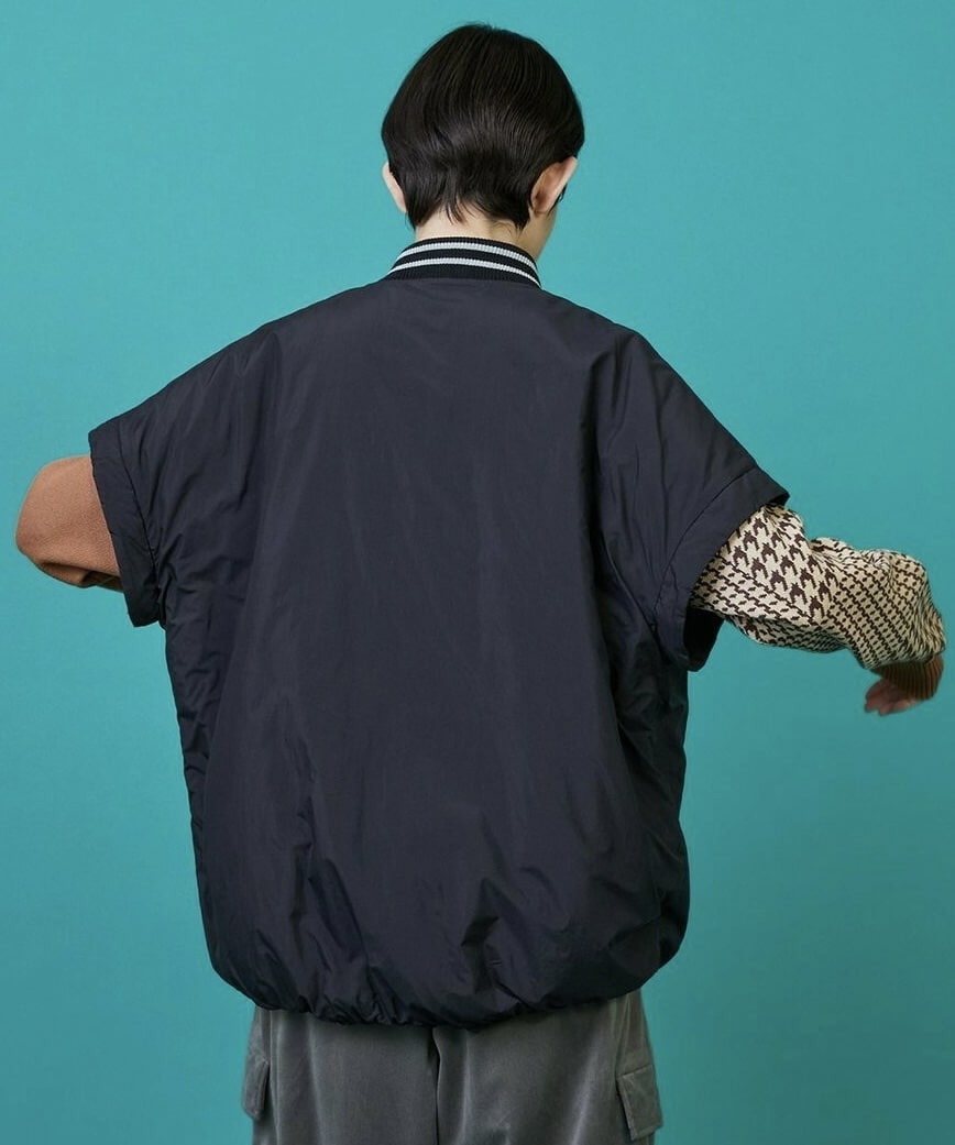 ツーウェイコート カーキ×ライトカーキ 2サイズ