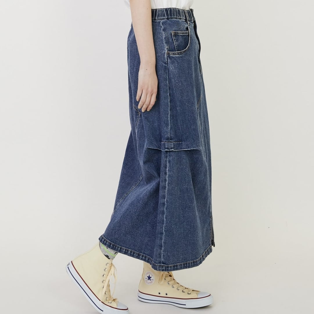 カーブデニム②(スカート) ケミカル 1サイズ