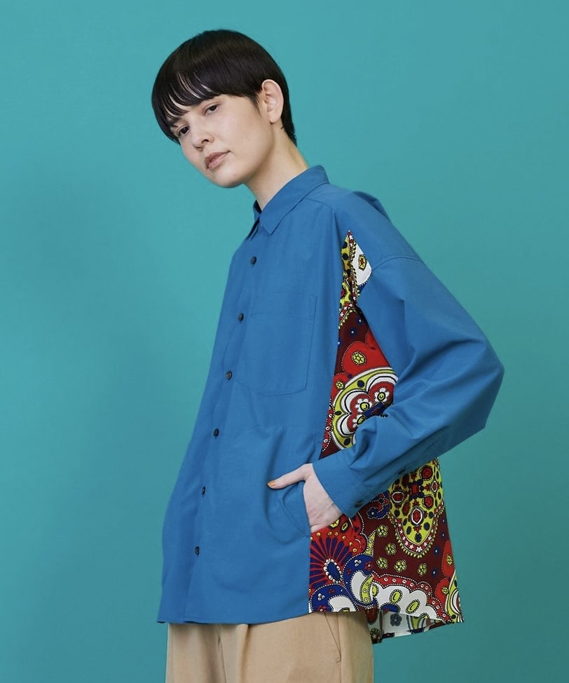 スカーフル（シャツ） ブルー 1サイズ