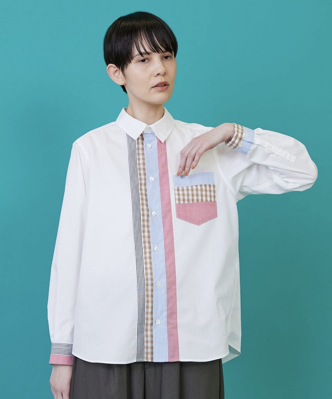 フロントシャツ ホワイト 1サイズ