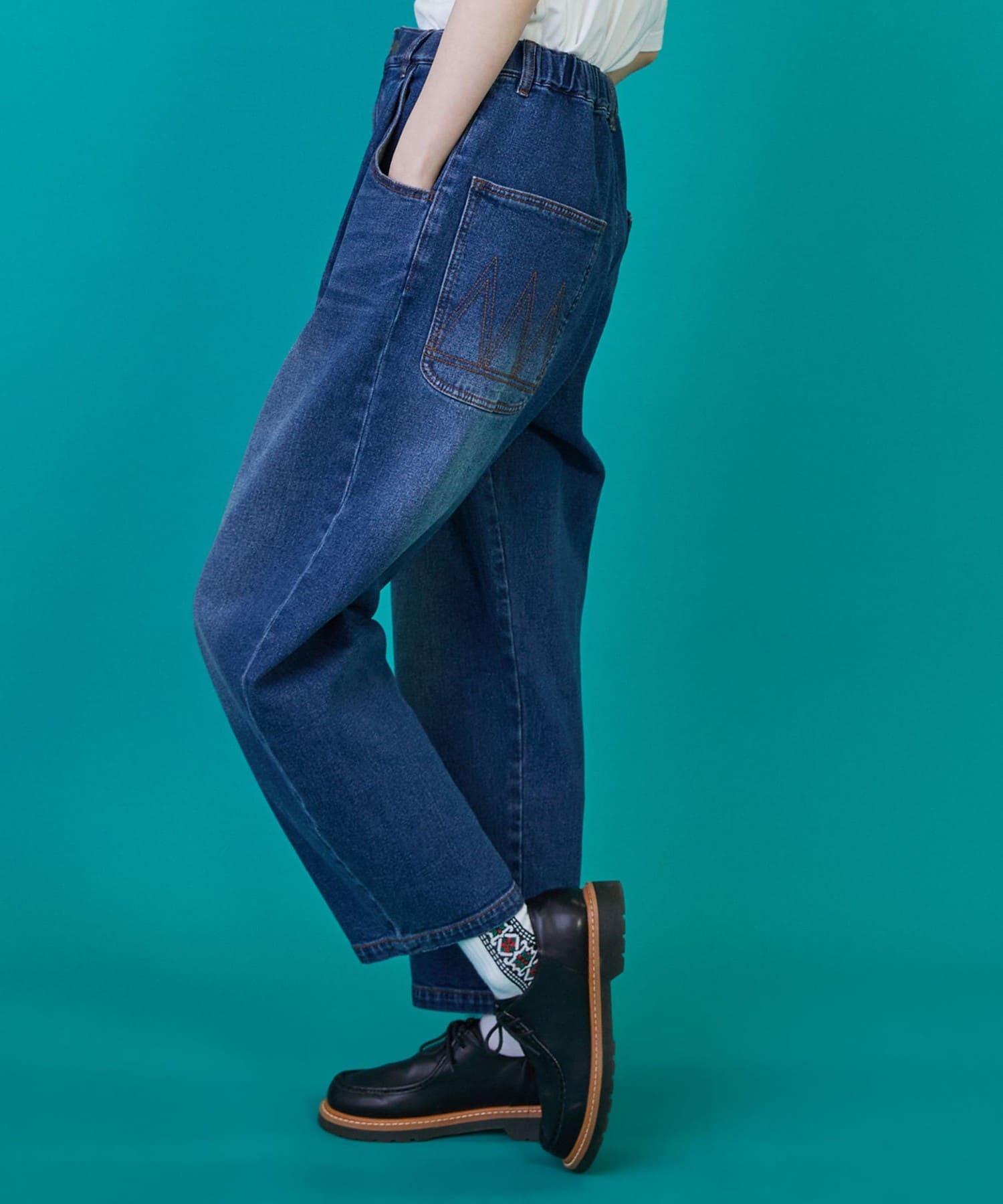 カーブデニム③（パンツ） ブルー 0サイズ