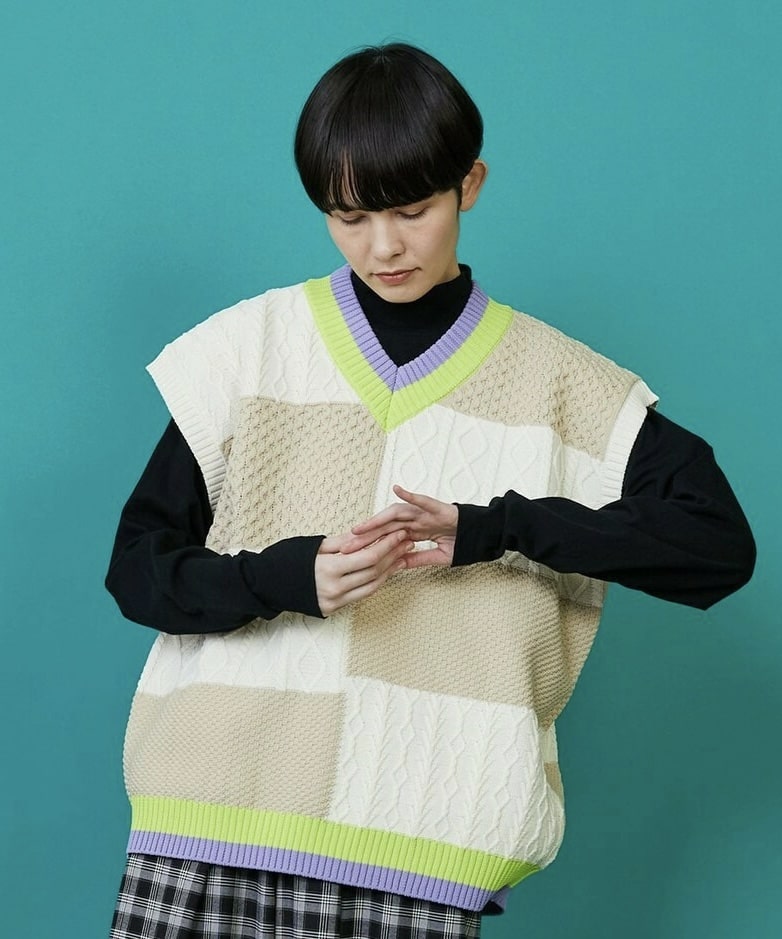 ケーブベスト オフホワイト 1サイズ