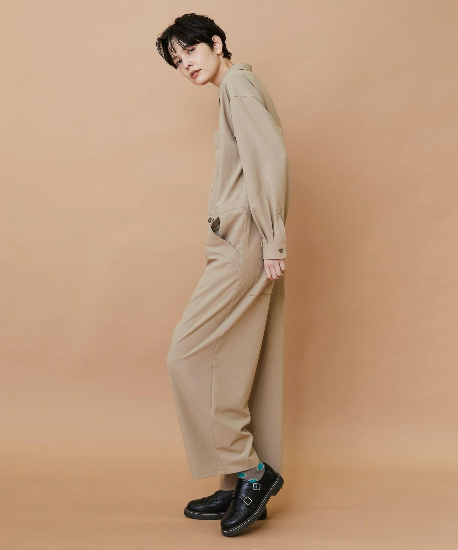 T/Rギャバ ベージュ 1サイズ