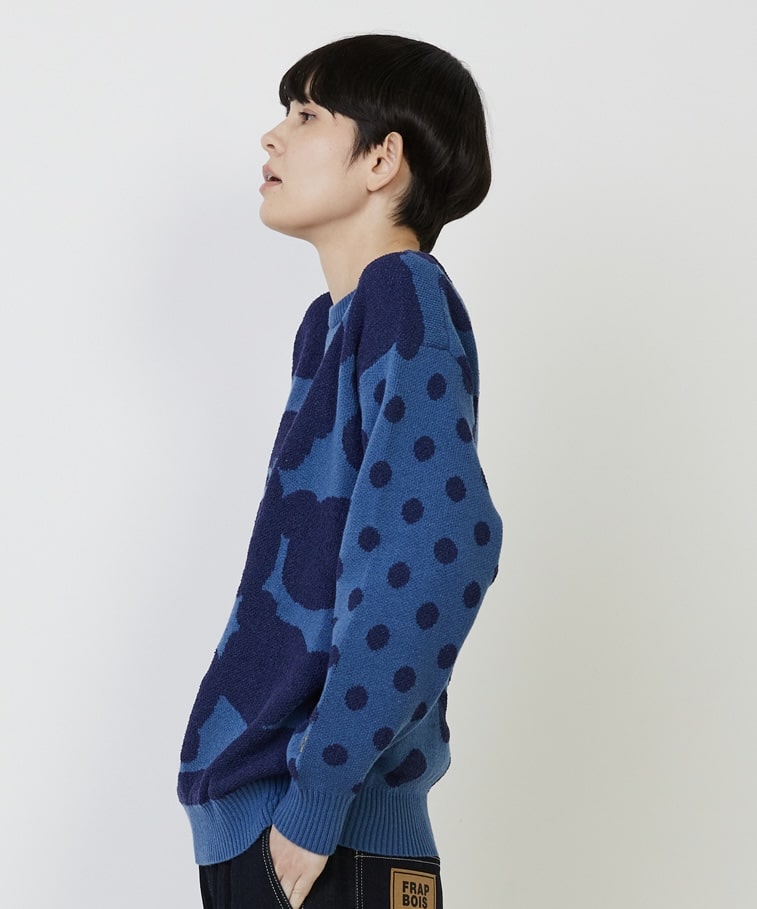 FRAPBOIS×Rilakkuma JQニット ブルー 1サイズ