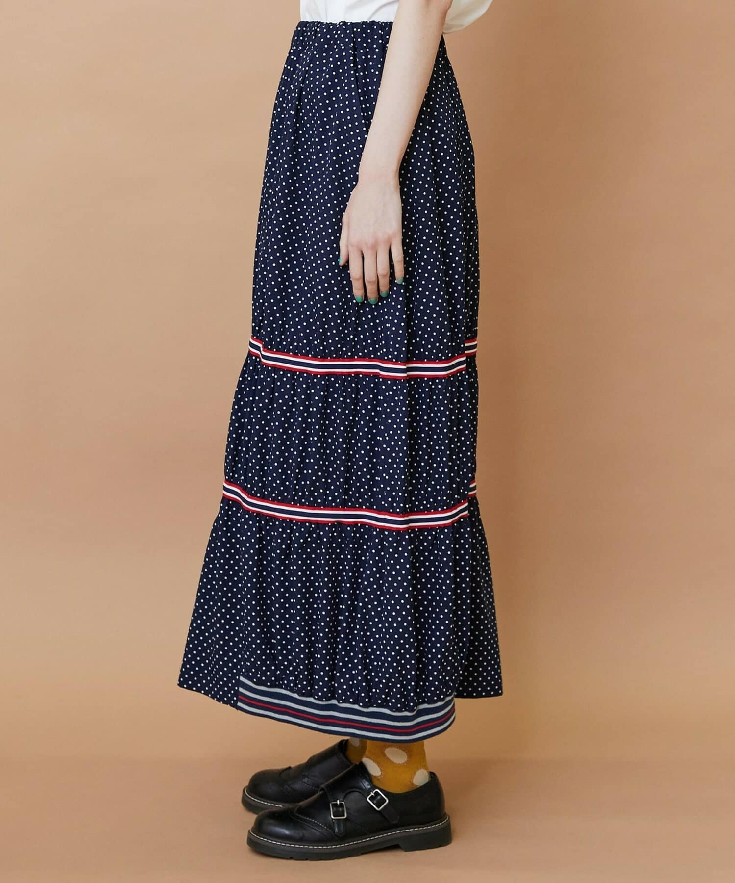 スプラッシュドット（スカート） ネイビー 0サイズ