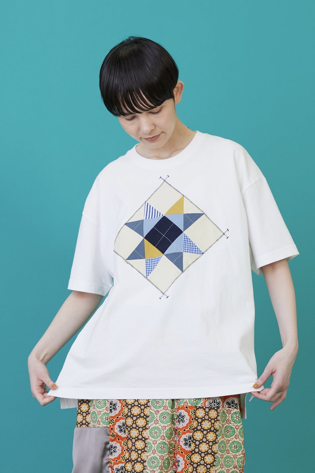 けいたんです　BASCO レディースTシャツ他2点 ブルー系 BASCO (Women/大きいサイズ)のTシャツ・カットソー