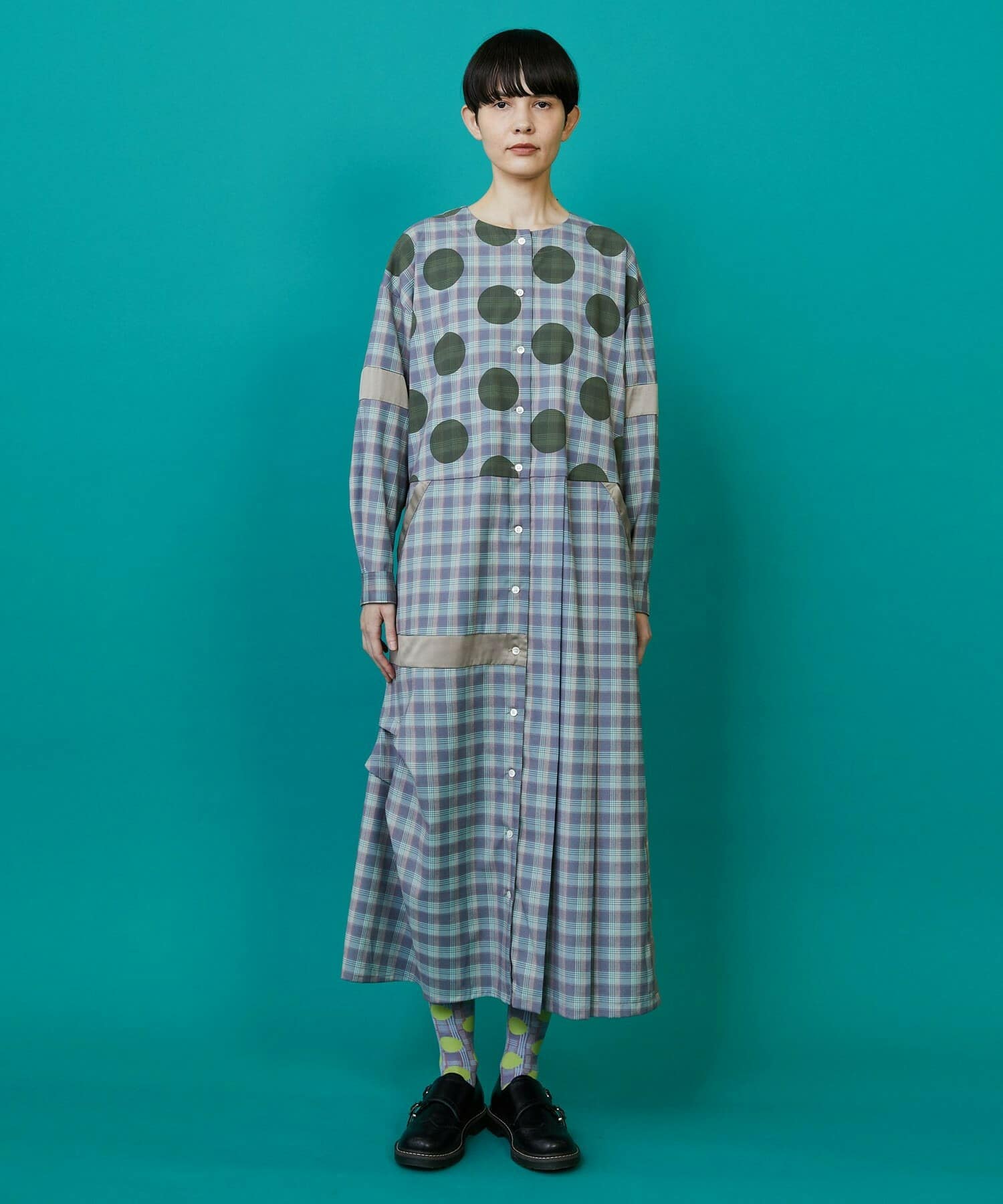 ブルー系チェック