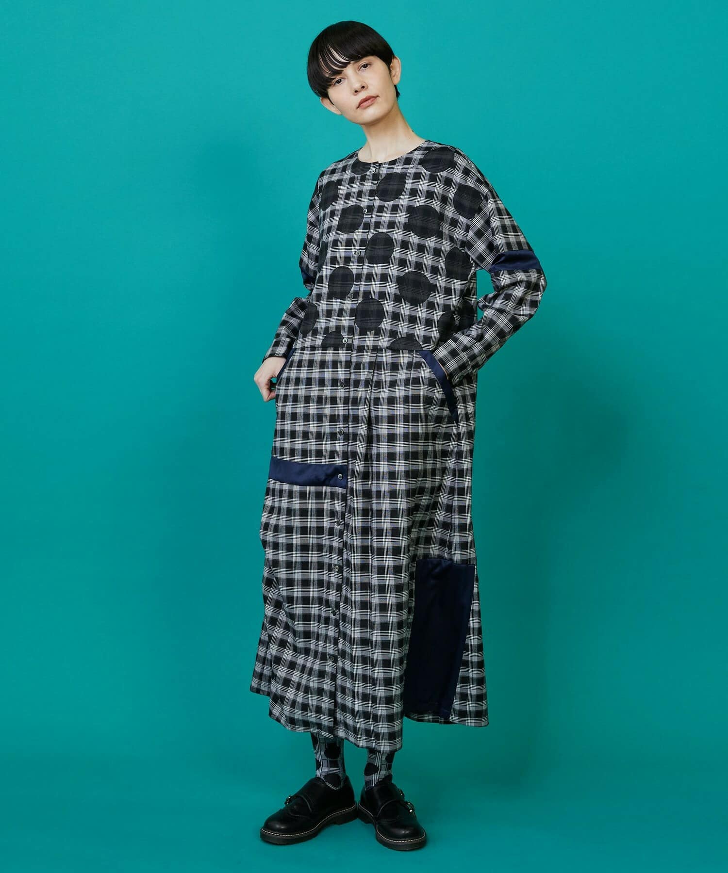 ブラック系チェック