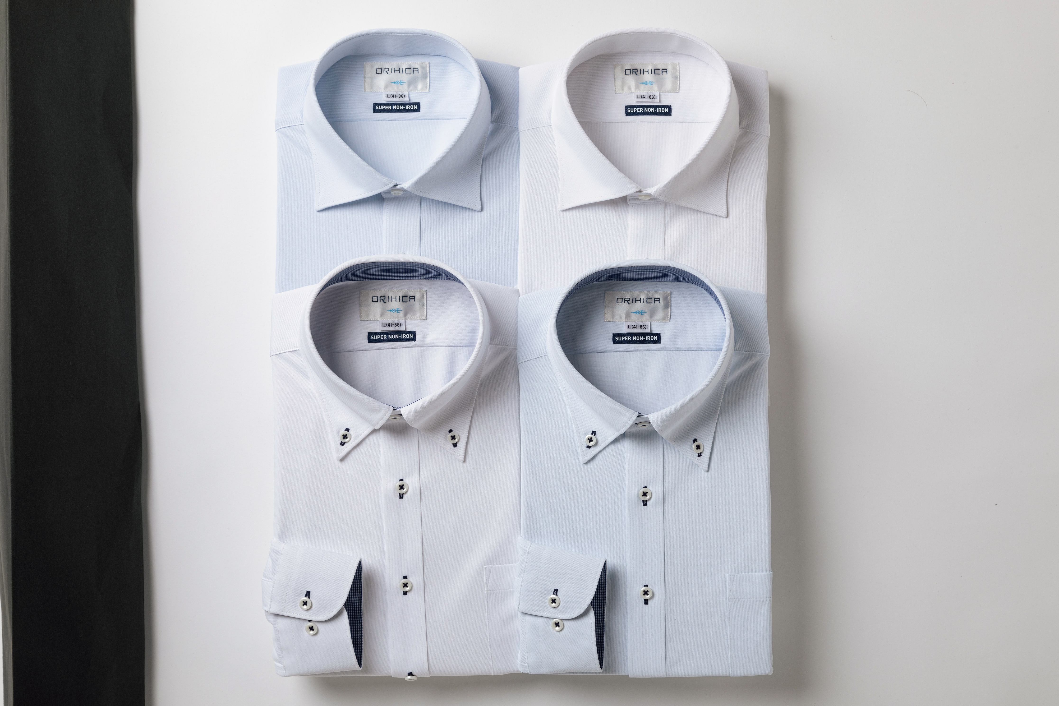 【福袋】数量限定 ビジネス スーパーノンアイロン ワイシャツ LLサイズ4点 送料無料 LL