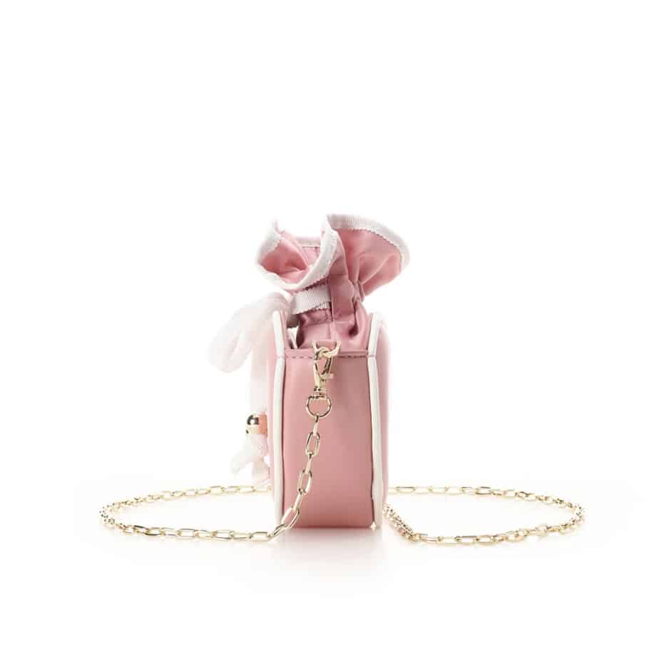 バイカラーハートポーチ