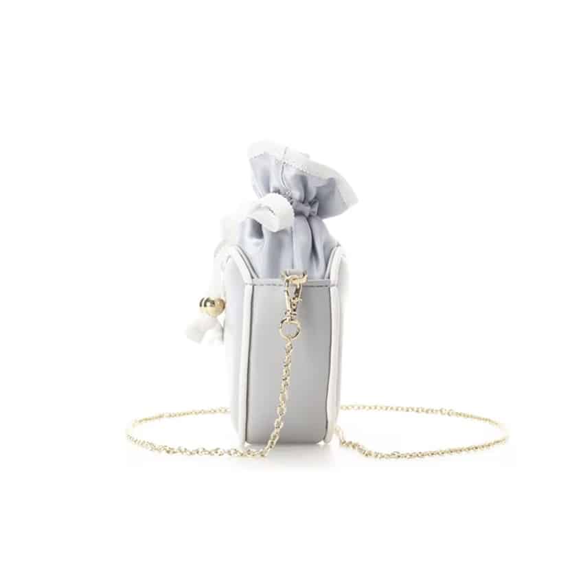 バイカラーハートポーチ