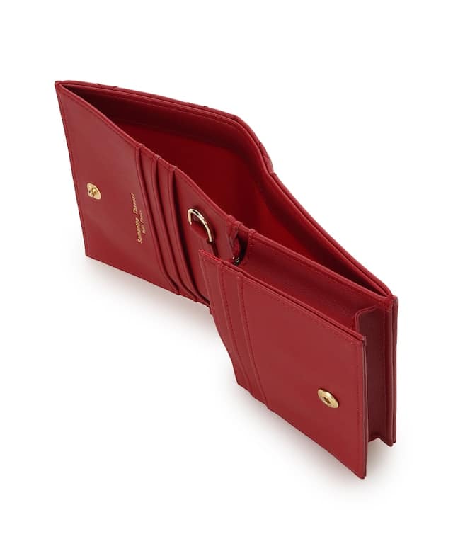 ハートキルト　ミニ財布