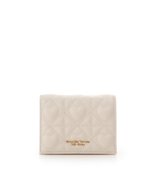 ハートキルト　ミニ財布