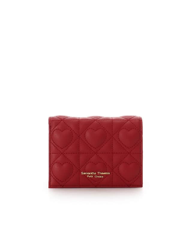 ハートキルト　ミニ財布