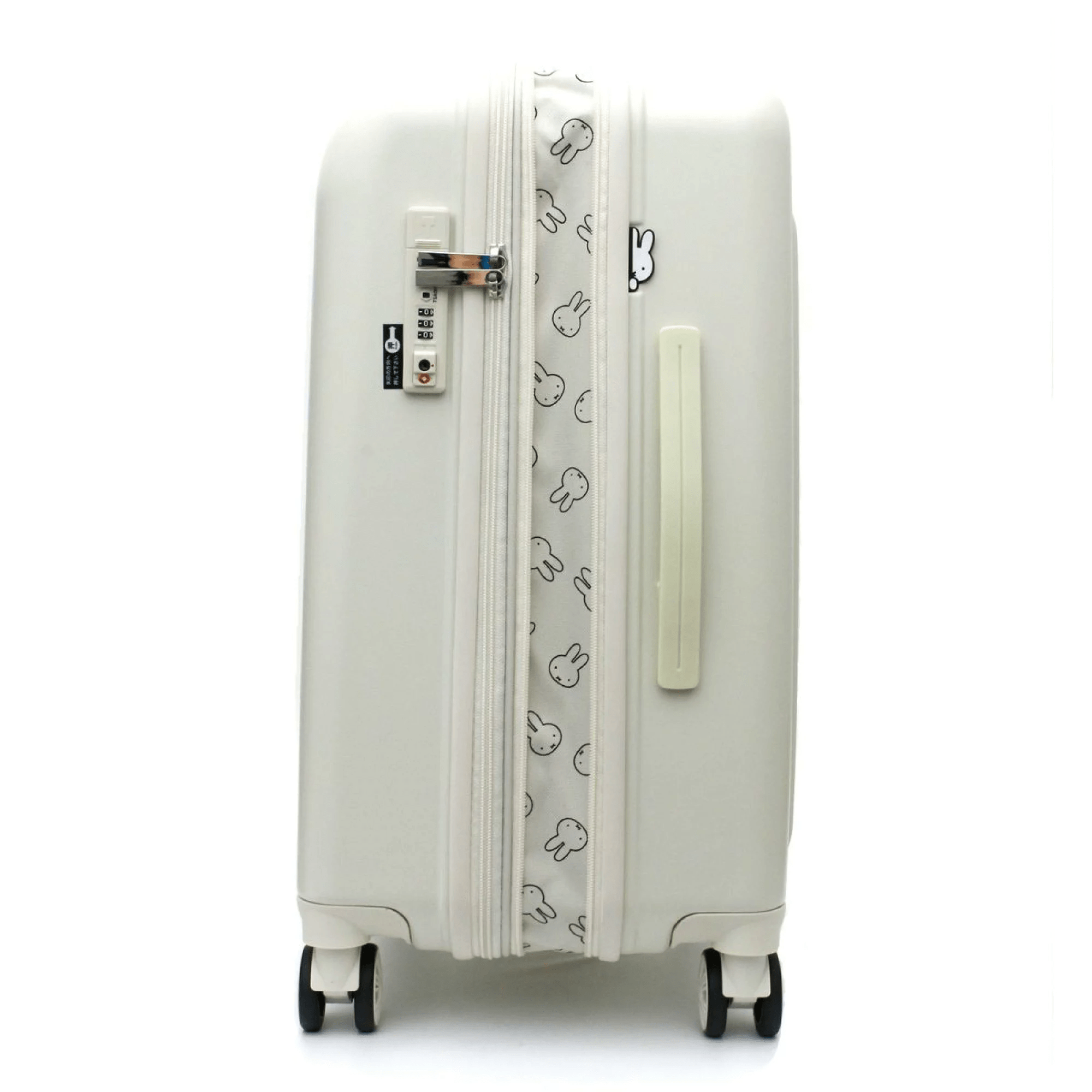ミッフィー スーツケース　Mサイズ 拡張タイプ　ホワイト