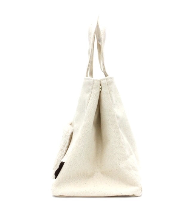 【miffy】ミッフィー　サイドボタンボア付ミニトート　6040WH