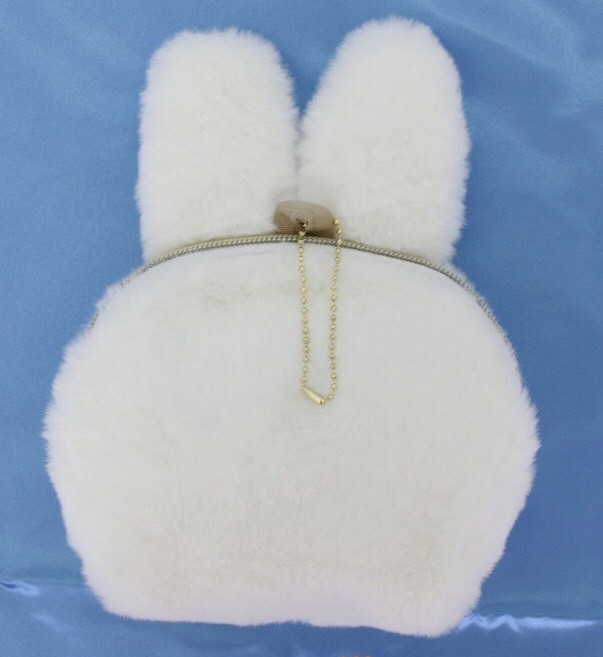 【ミッフィー(miffy)  ポーチ　モコモコファー　7117　 ホワイト】