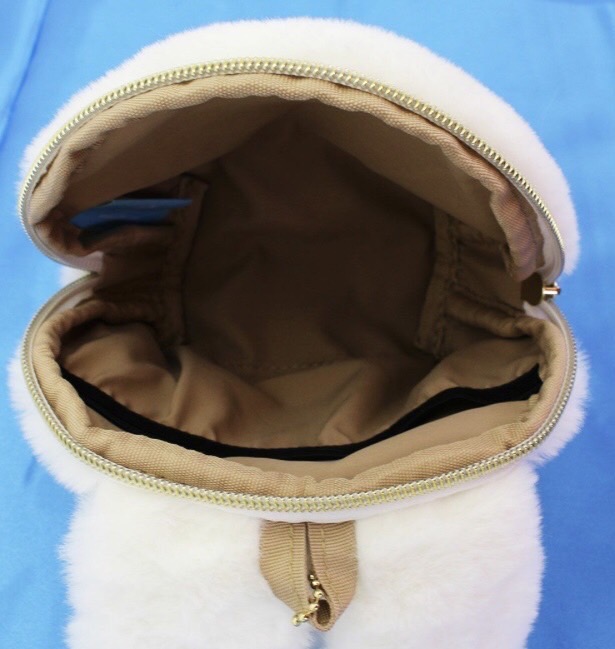 【ミッフィー(miffy)  ポーチ　モコモコファー　7117　 ホワイト】