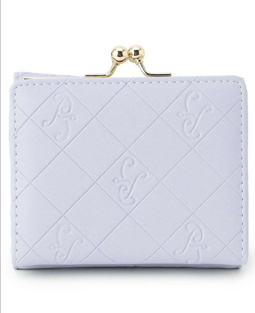 PAUL & JOE(ポール＆ジョー)　口金ミニ財布 エンボススタッズ　スカイ スカイ 口金