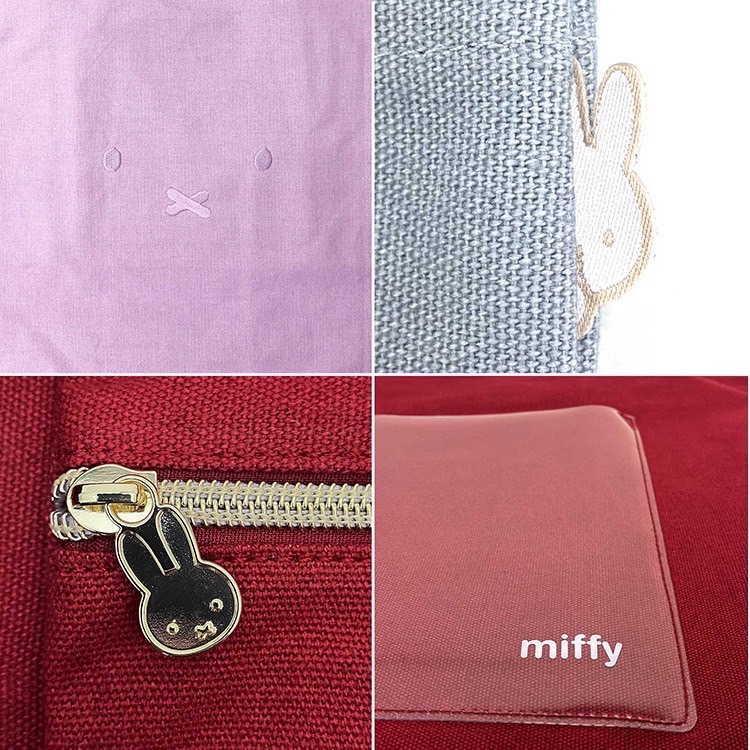 miffi ミッフィー　2024限定カラー　トートバッグ B269パープルフェイス