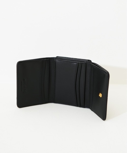 PAUL & JOE　(ポール＆ジョー)　口金ミニ財布 エンボススタッズ　クロ