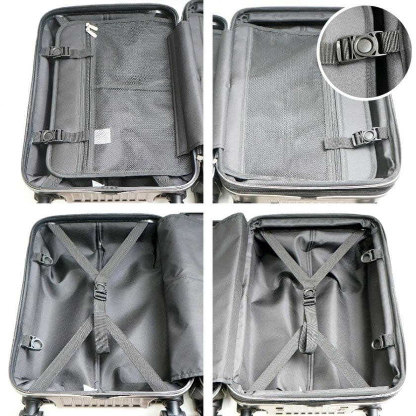  [FINE NEXT]スーツケース機内持ち込みサイズ  ガンメタ